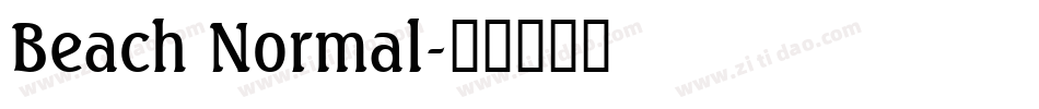 Beach Normal字体转换